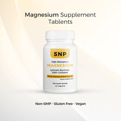 Magnesium Glycinate Tablets – High-Absorption Chelated Formula for Muscle Recovery, Relaxation & Sleep Support