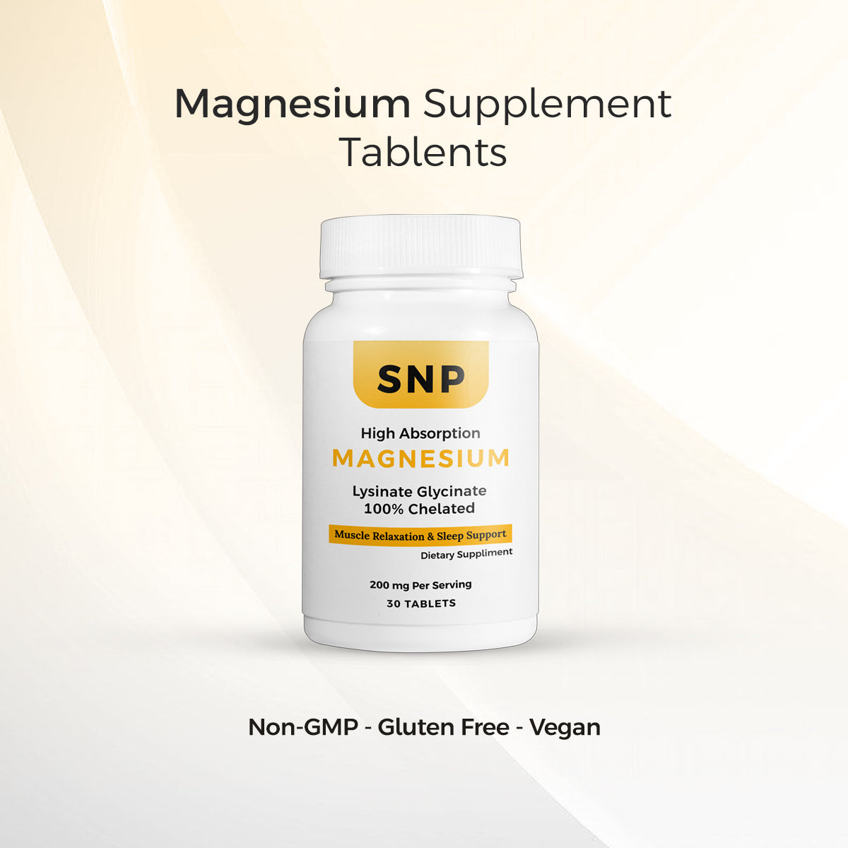 Magnesium Glycinate Tablets – High-Absorption Chelated Formula for Muscle Recovery, Relaxation & Sleep Support