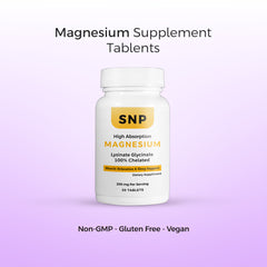 Magnesium Glycinate Tablets – High-Absorption Chelated Formula for Muscle Recovery, Relaxation & Sleep Support