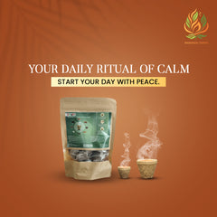 Shuddi Tapan - Natural Incense Dhoop for Spiritual Purification & Air Freshening (Pack of 15)