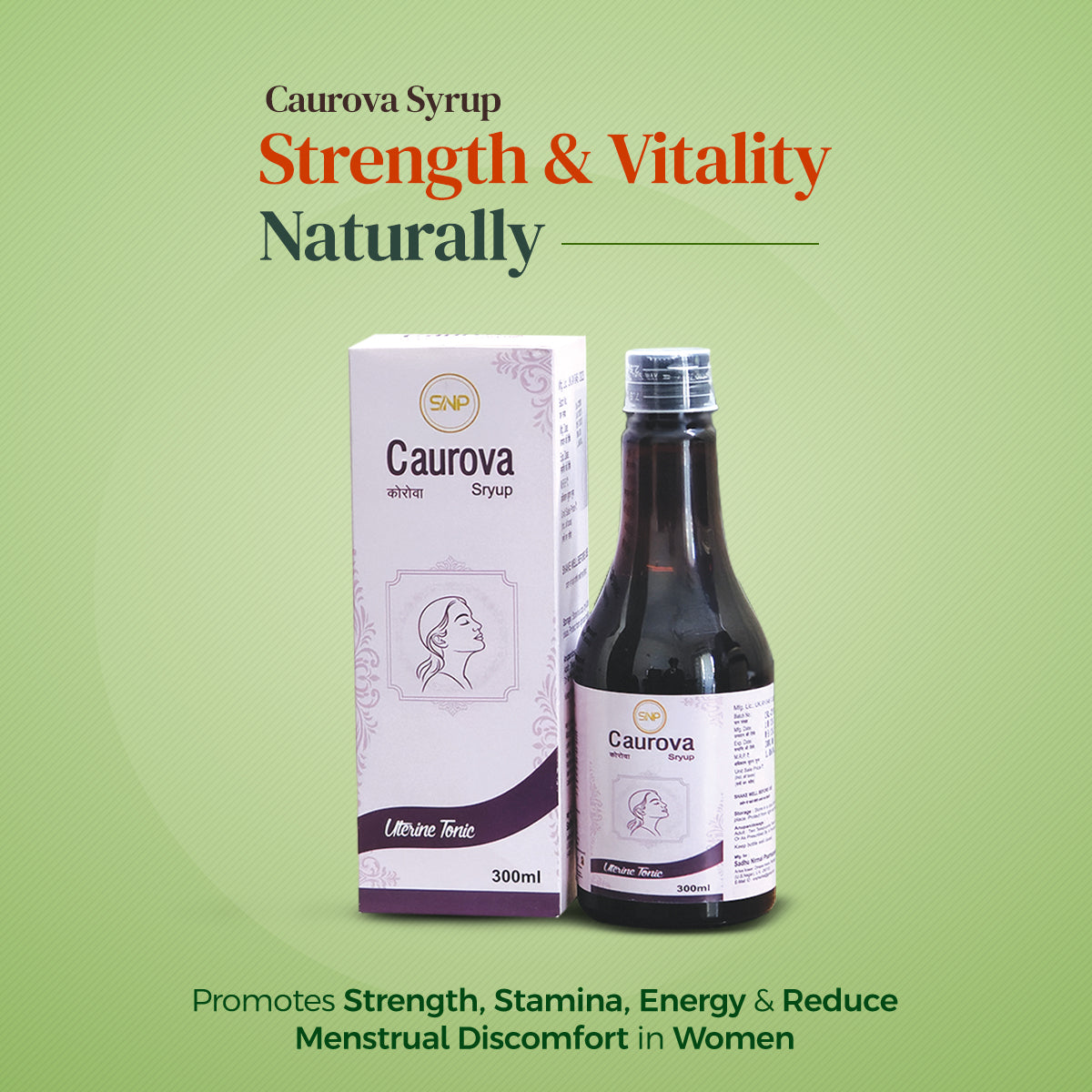Caurova Syrup – Ayurvedic Women’s Health Tonic for Hormonal Balance, Period Comfort & Vitality